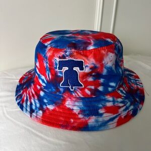 Kids Philadelphia Phillies Tie-Dye Bucket Hat - Red and Blue